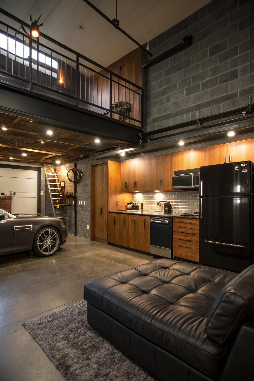 Transform your garage into a stylish and functional studio apartment, where craftsmanship meets modern living.