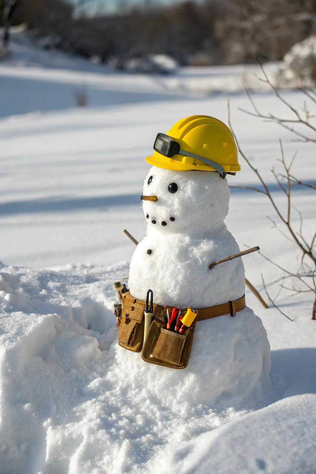 Meet the Snowman Foreman: Bringing a whimsical twist to your winter wonderland!