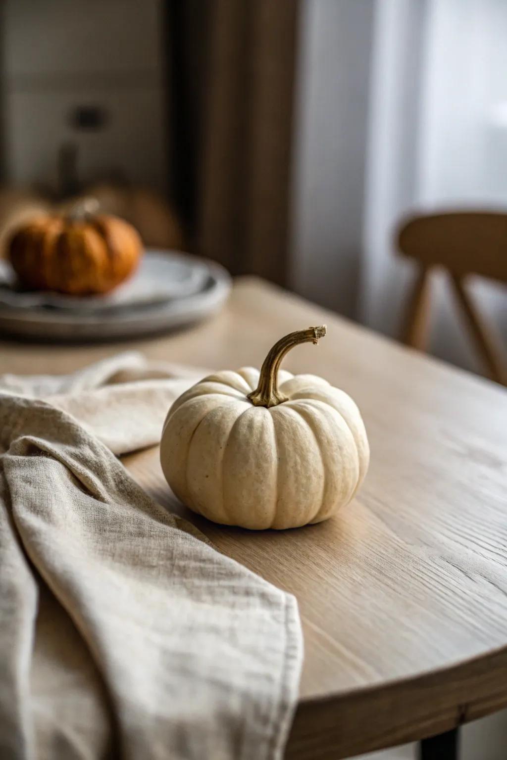 Embrace the cozy charm of autumn with a touch of minimalist elegance.