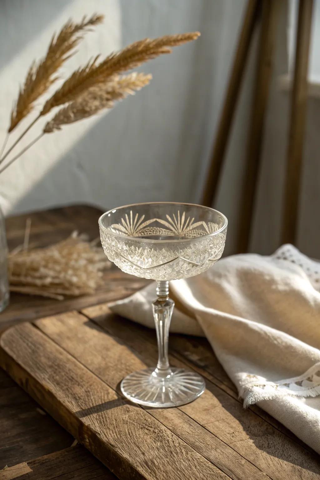 Elevate your gatherings with curated vintage glassware that tells a story.