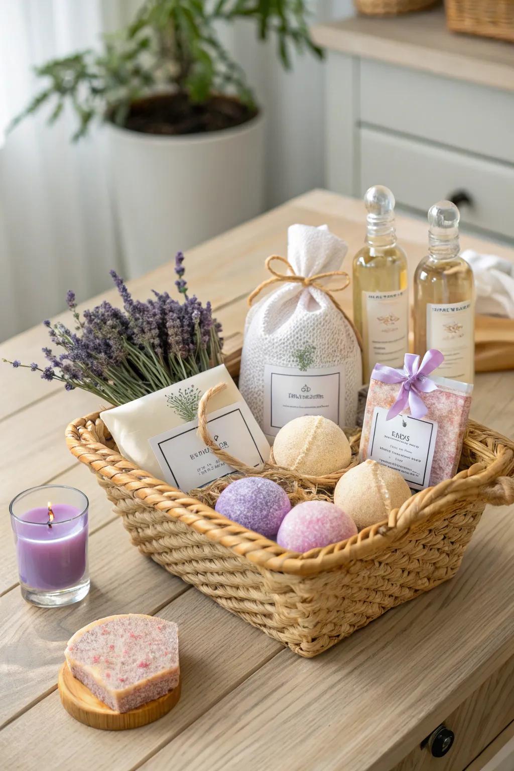 Create your own oasis with a Spa Day at Home Basket, where simplicity meets luxury.