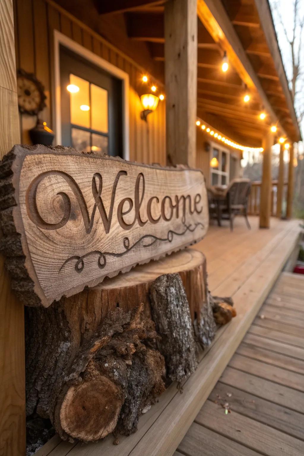 Welcome home with the charm of handcrafted rustic elegance.