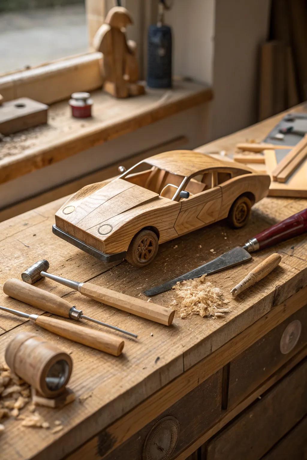 Unleash your creativity with a DIY wooden car kit—where craftsmanship meets play.