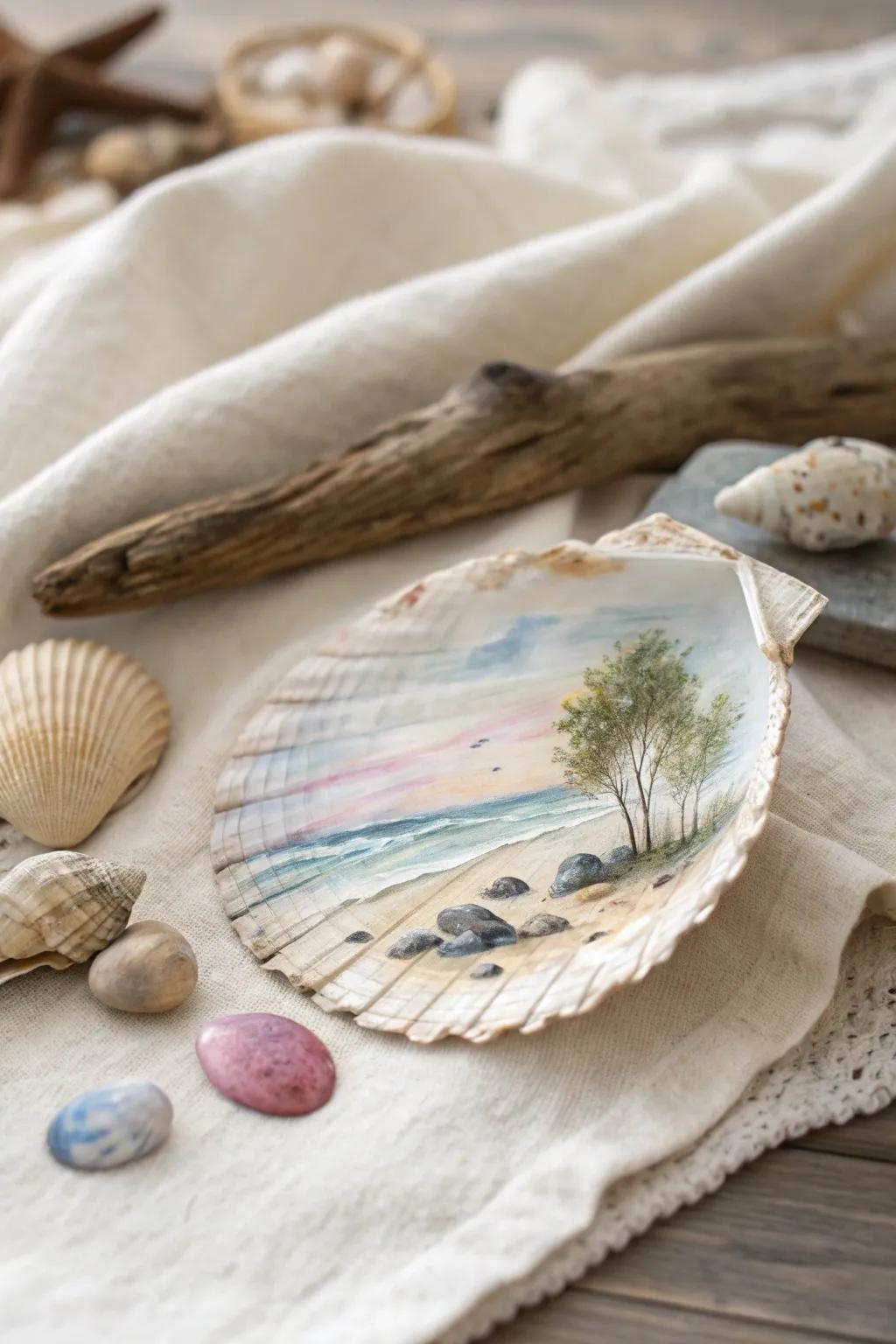 Discover the art of tiny landscapes: a serene escape in the palm of your hand.