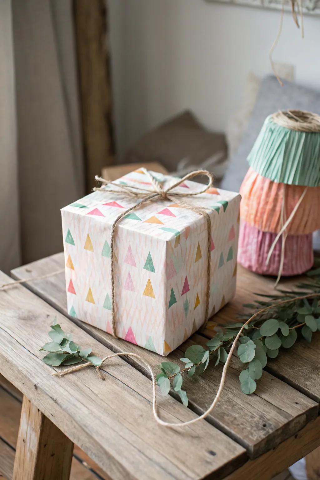 Discover the charm of simplicity with a handcrafted surprise box pinata.