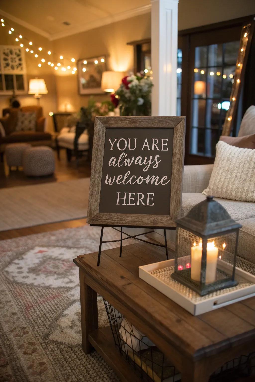 Share your personal touch with a customized open sign.