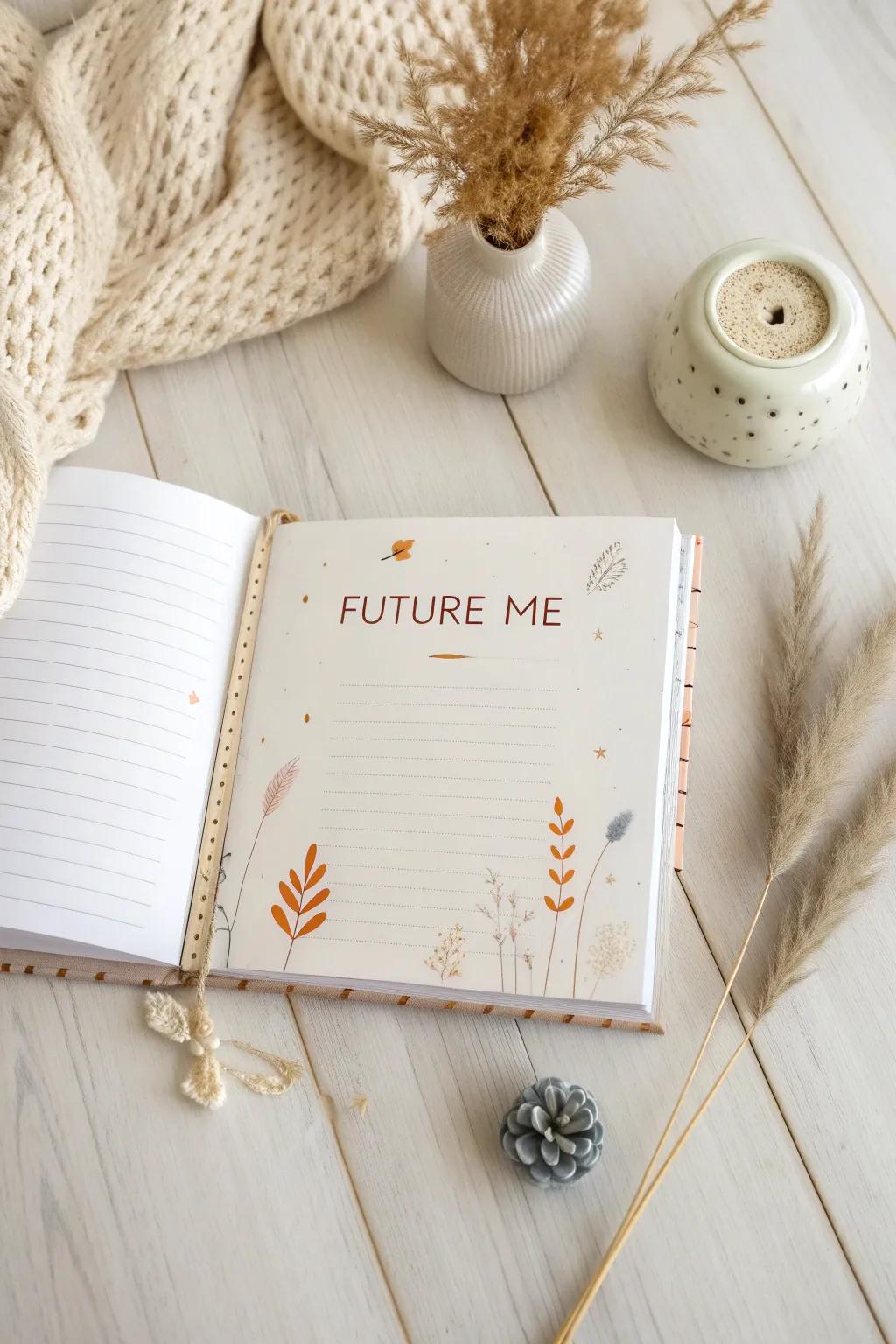 Capture your child's dreams with a 'Future Me' page—where imagination meets Scandinavian simplicity.