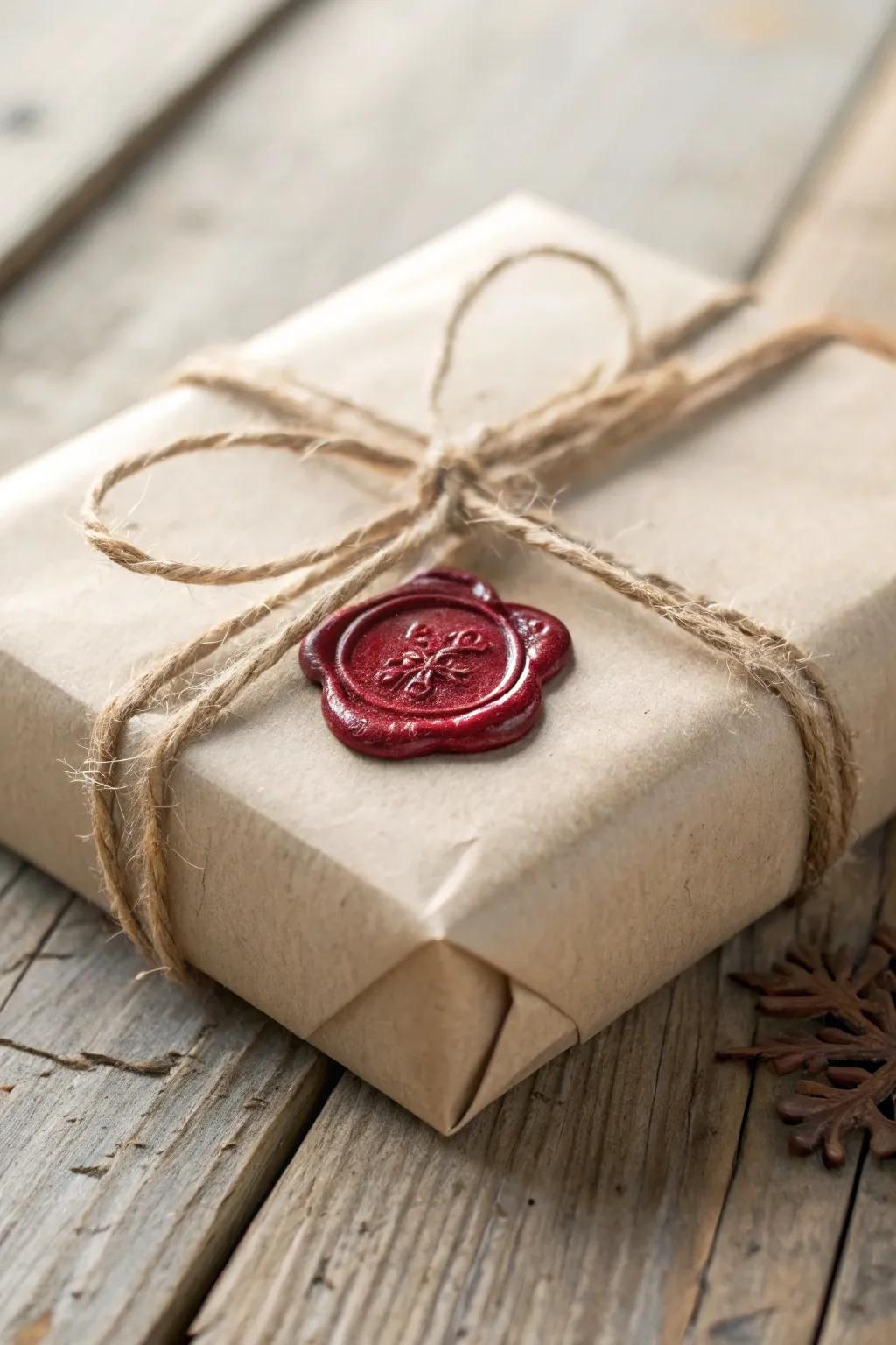 Elevate your gift wrapping with a touch of vintage elegance: Wax Sealed Twine.