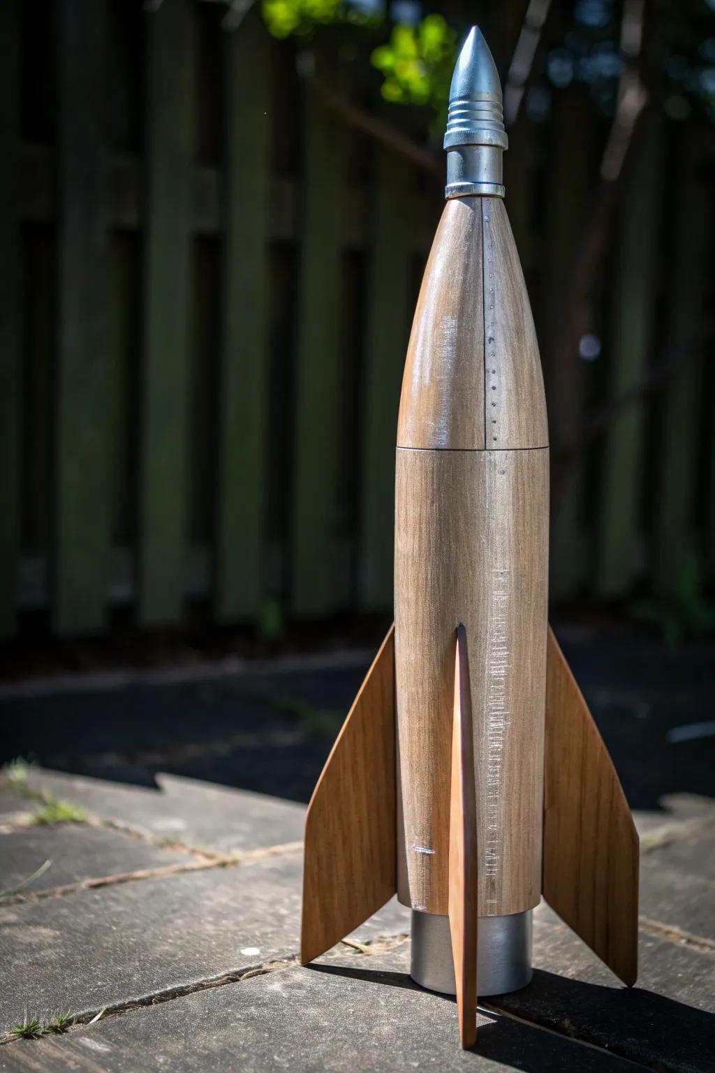 Elevate your bottle rocket game with these expertly crafted angled fins for superior flight performance.