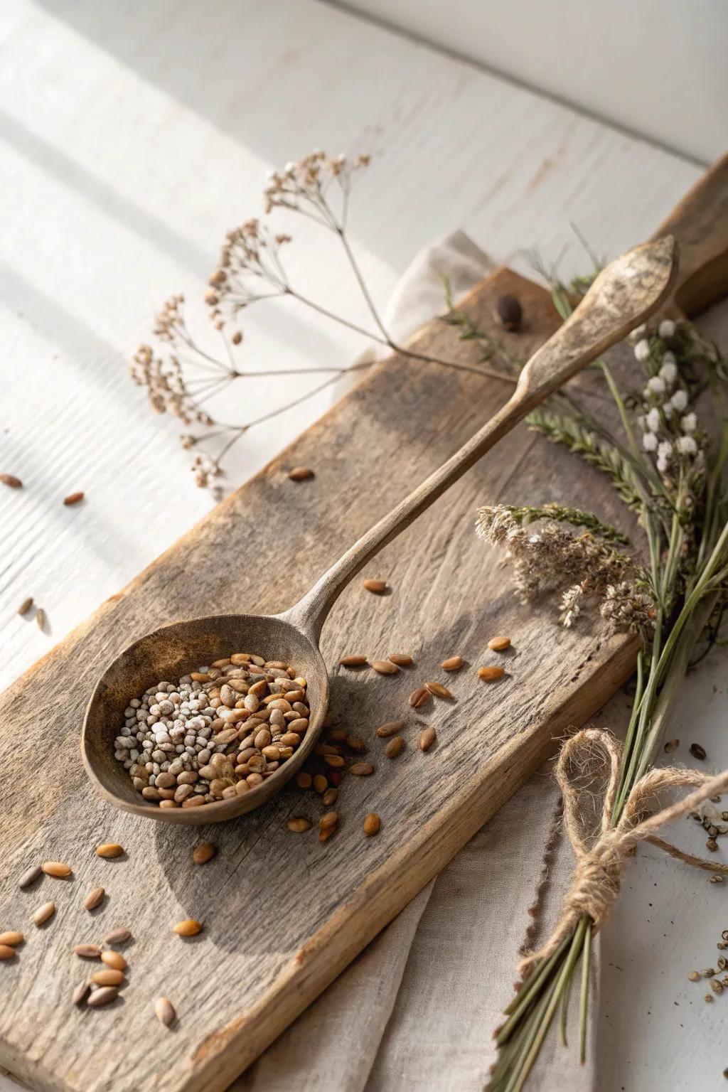 Transform a vintage ladle into a charming bird feeder that blends simplicity with rustic elegance.