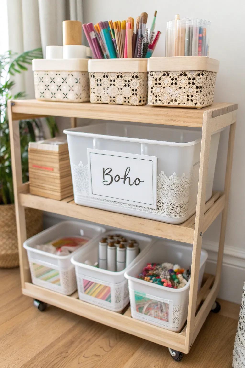 Transform chaos into creativity with beautifully labeled art supplies!