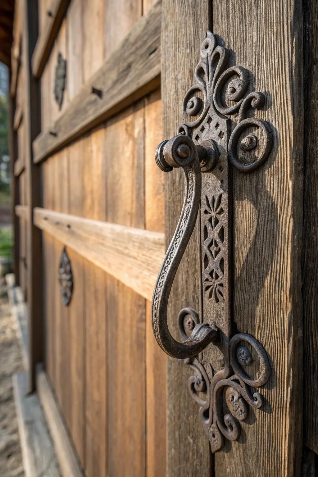 Elevate your doors with a touch of rustic charm – discover the elegance of a handcrafted hook and eye latch.