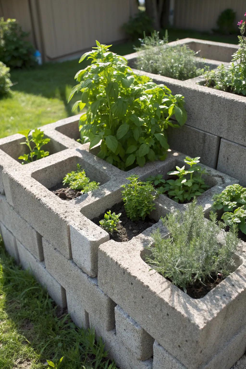 Elevate your gardening game with this robust and stylish cinder block raised bed.