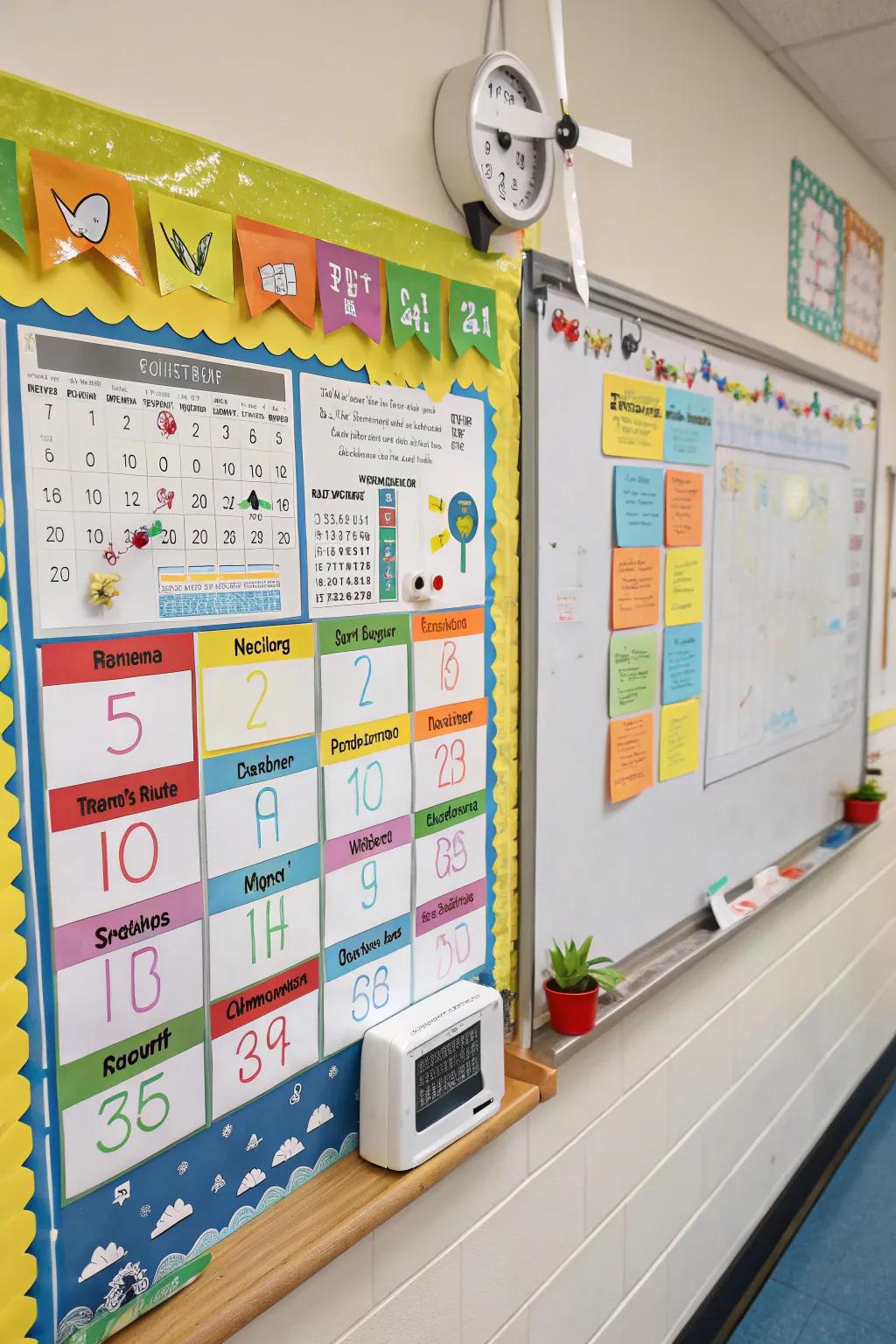 An interactive weather station alongside the classroom calendar for daily engagement.