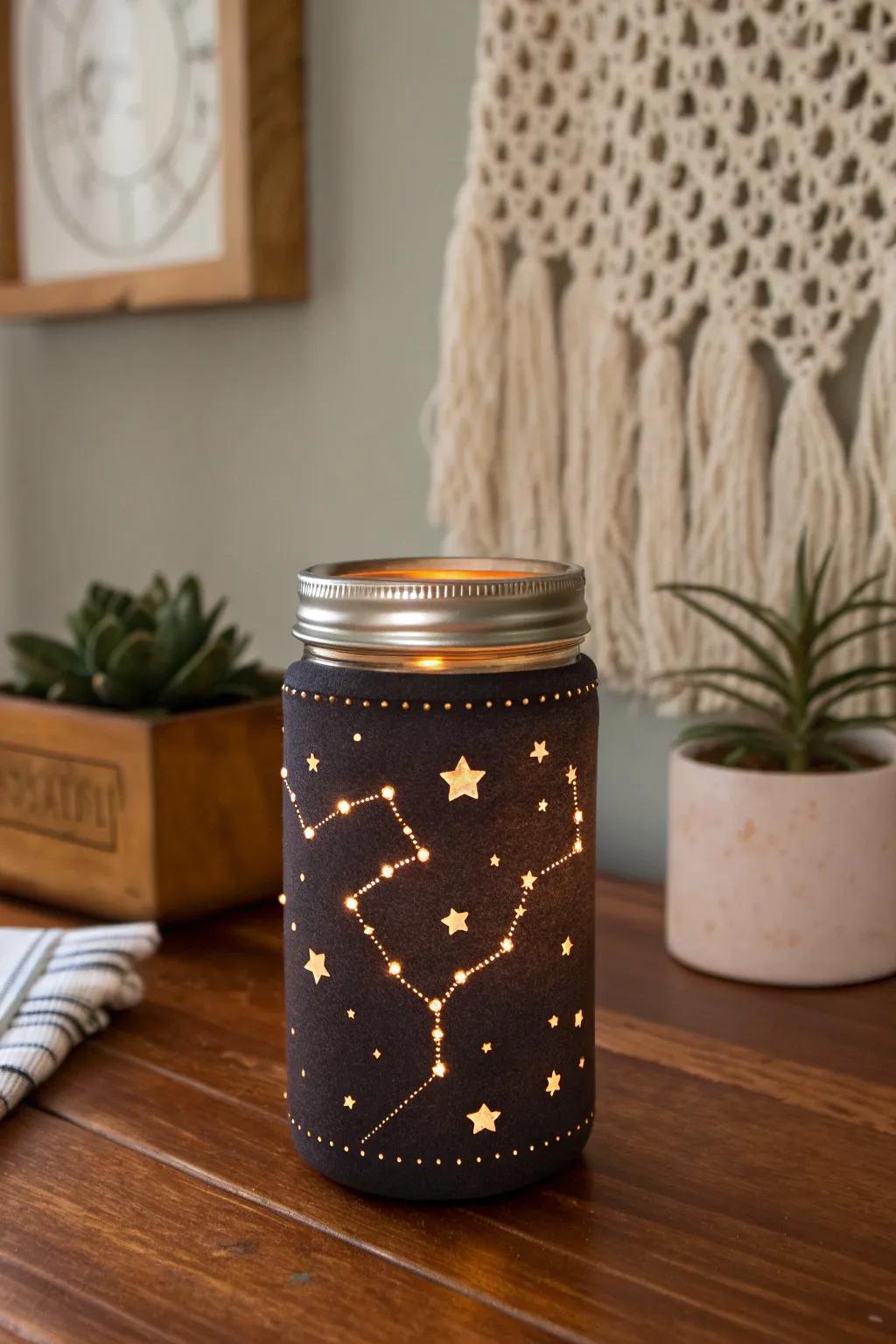 Create your own starry night with a DIY Constellation Jar – a simple craft that brings celestial beauty into your home.