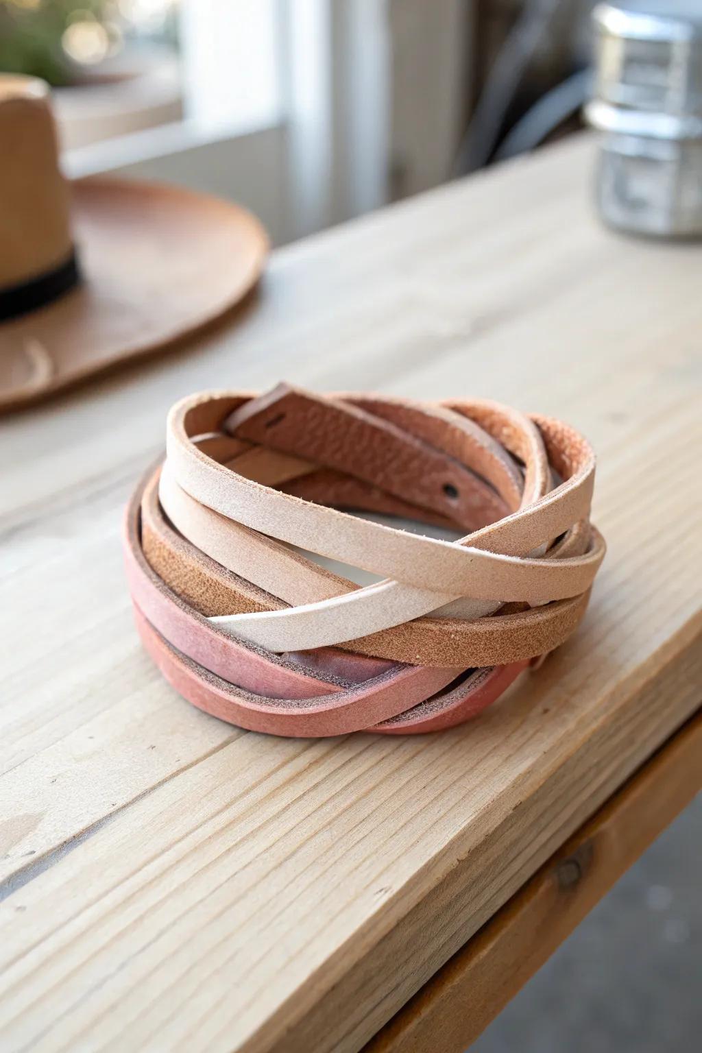Embrace rustic elegance with a DIY leather wrap bracelet, where simplicity meets boho charm.