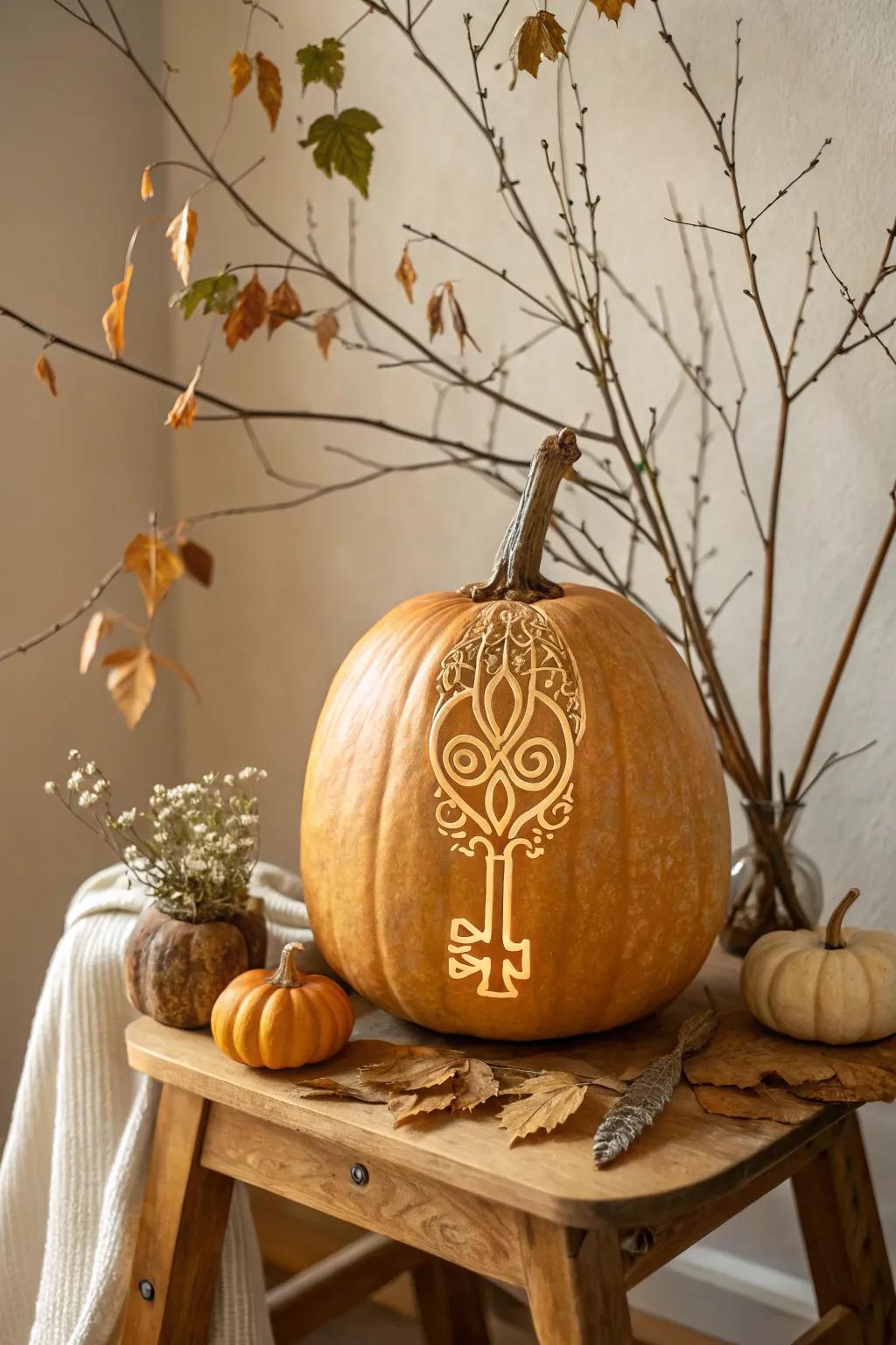 Unlock the magic of Coraline's world with this enchanting key carving.