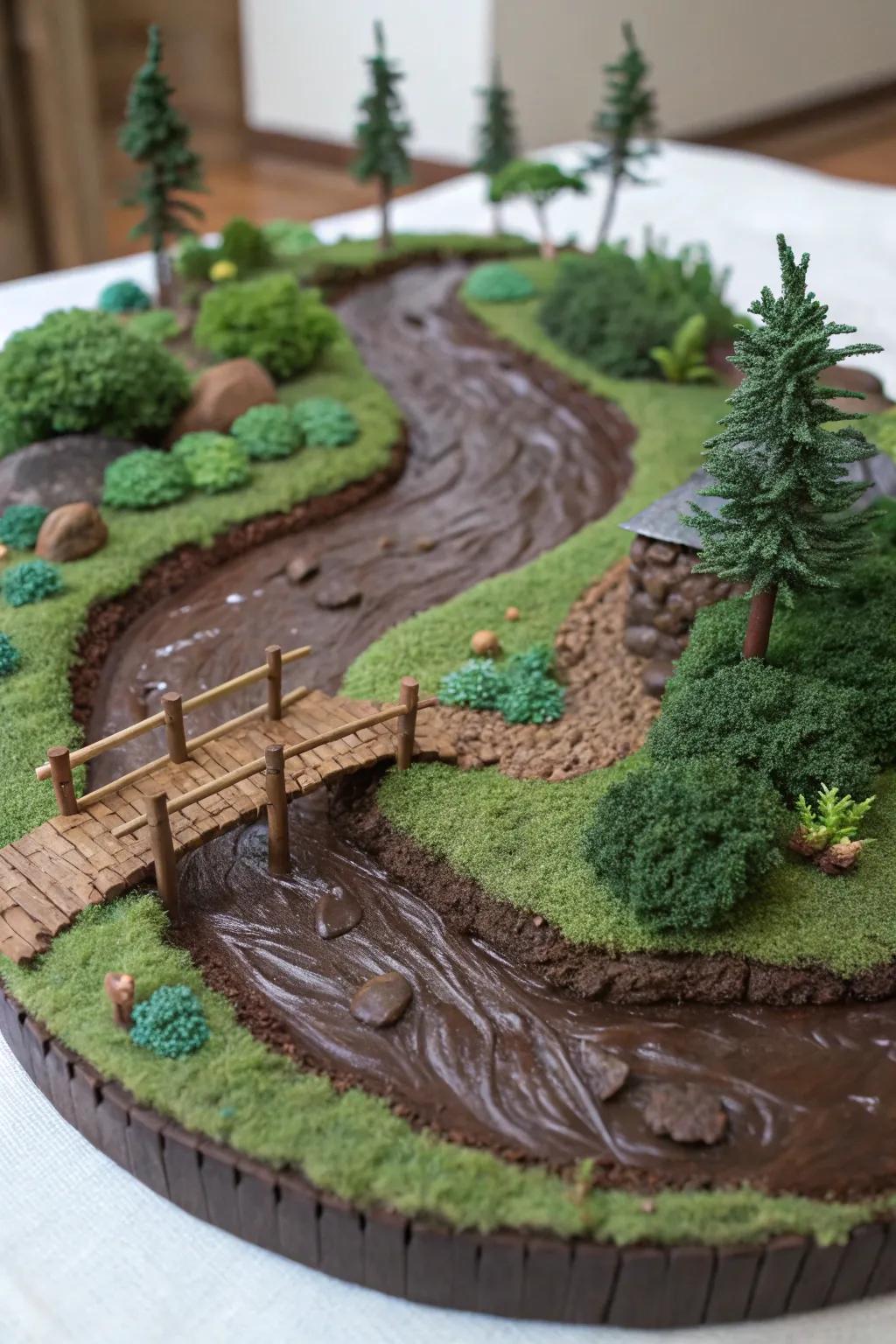 Indulge in the art of crafting: A chocolate river flows through your own island paradise.