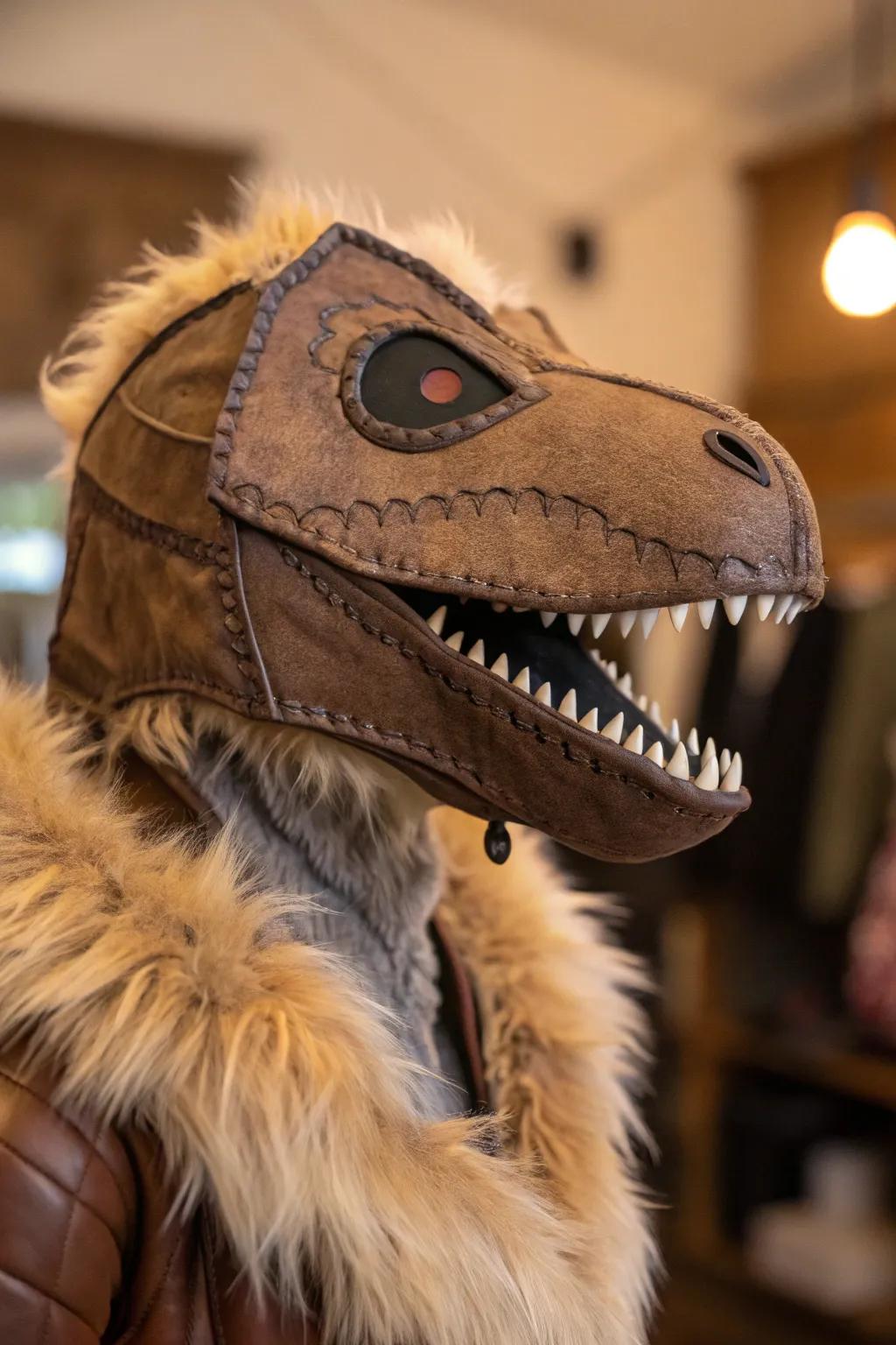 Transform your T-Rex into a cuddly masterpiece with plush textures and faux fur elegance.