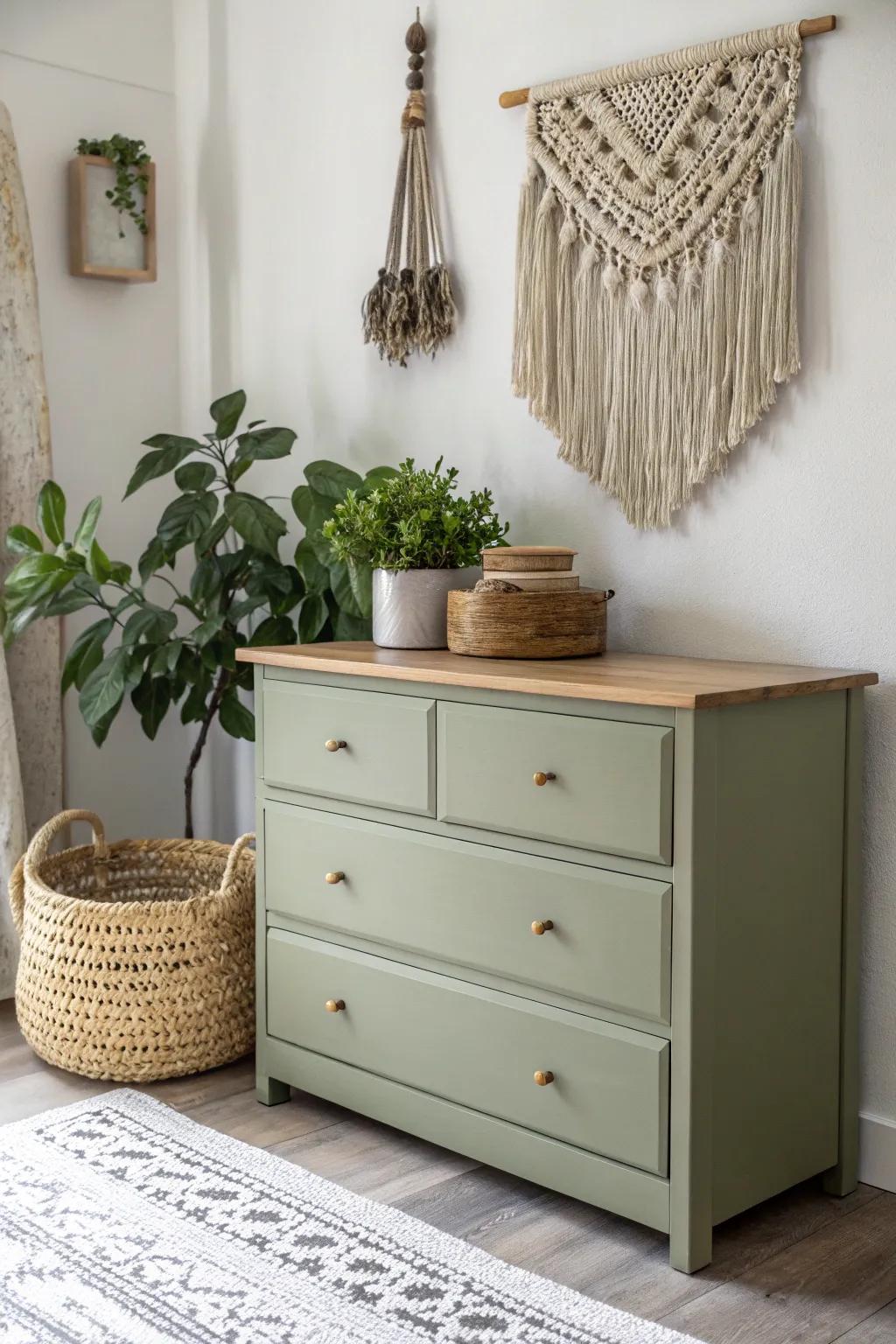 Transform your space with a touch of bohemian elegance using earthy tones and minimalist design.