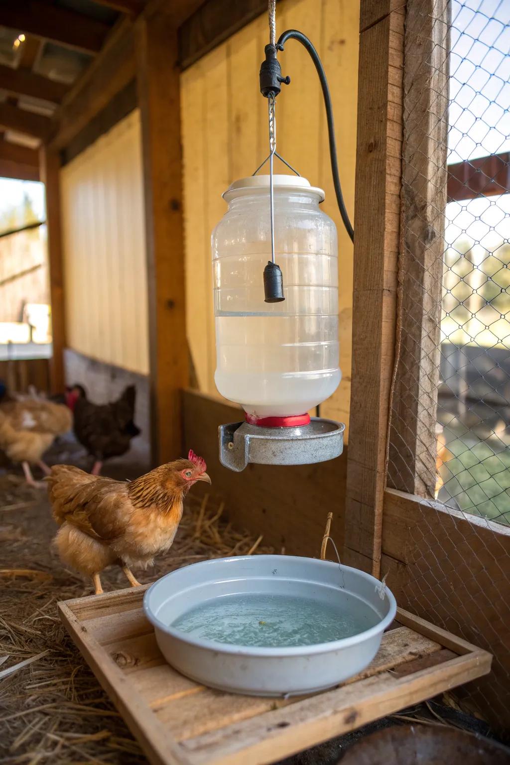 Ingenious DIY: Transform an Old Lemonade Jug into a Gravity-Fed Chicken Waterer!