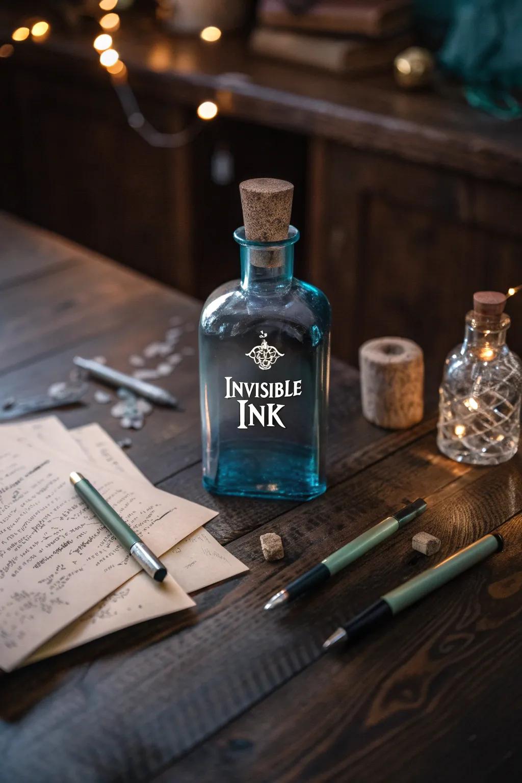 Unlock the secrets of invisible ink for a magical escape room experience.