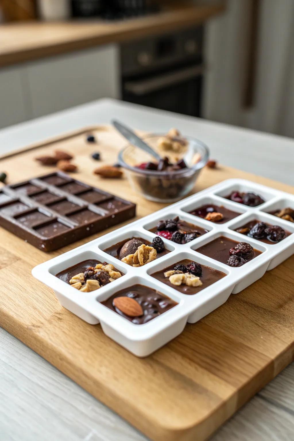 Indulge in handcrafted mini chocolate treats, where simplicity meets a touch of boho elegance.