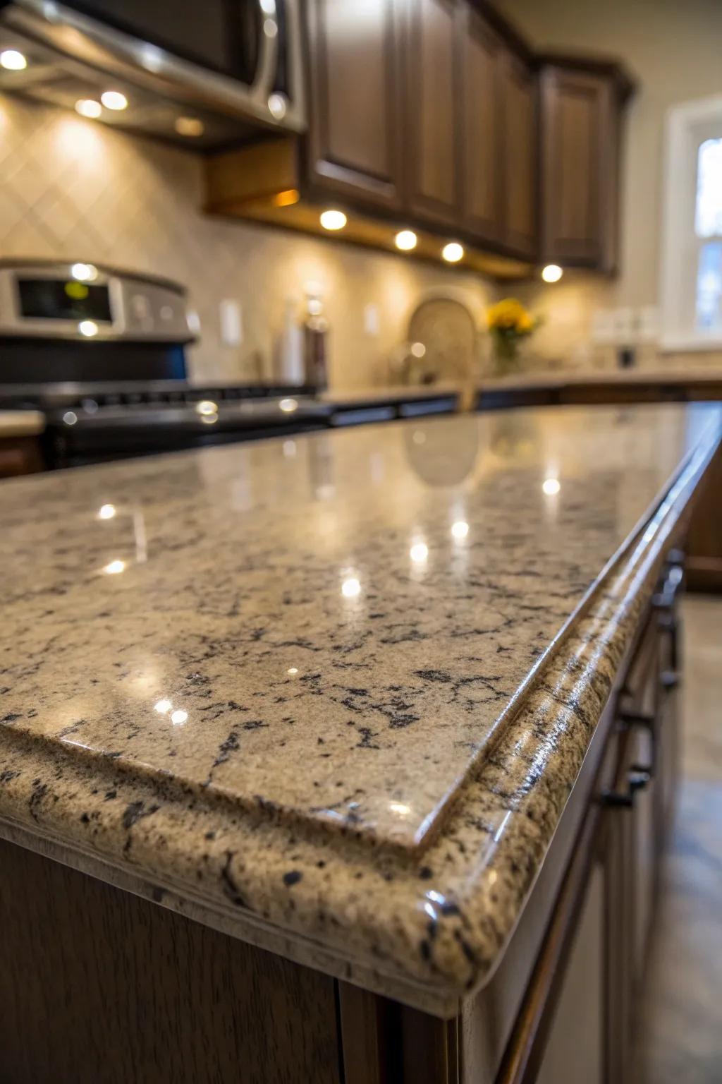 Elevate your kitchen with DIY elegance: Faux granite countertops that rival the real thing.