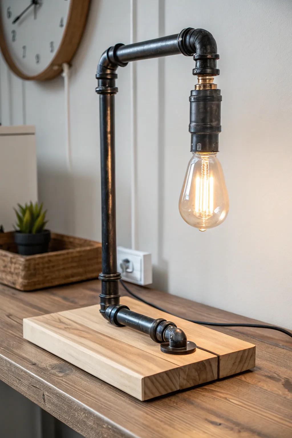 Elevate your workspace with a touch of industrial elegance and minimalist charm.