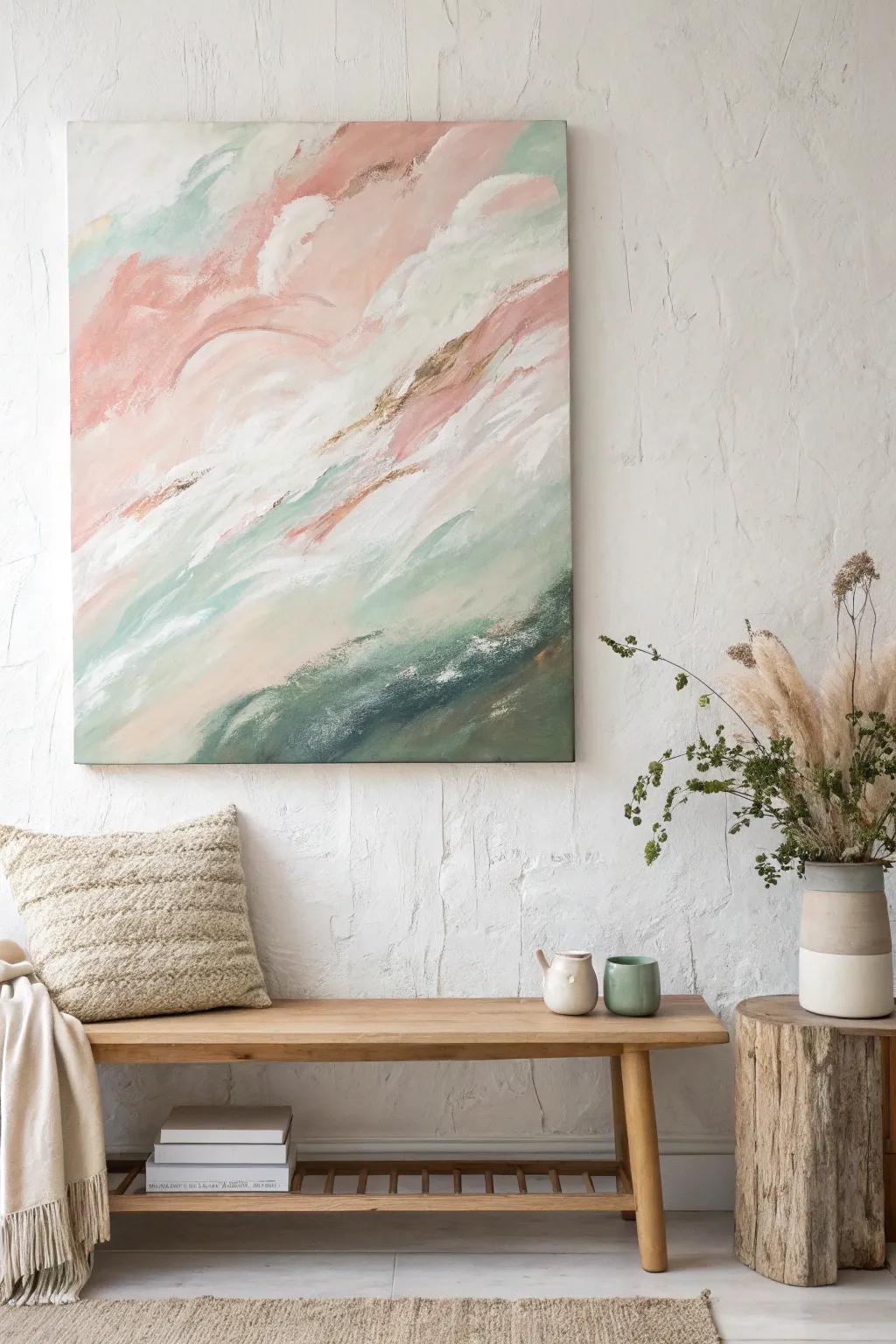 Let your creativity take the lead with abstract adventures in DIY wall decor.