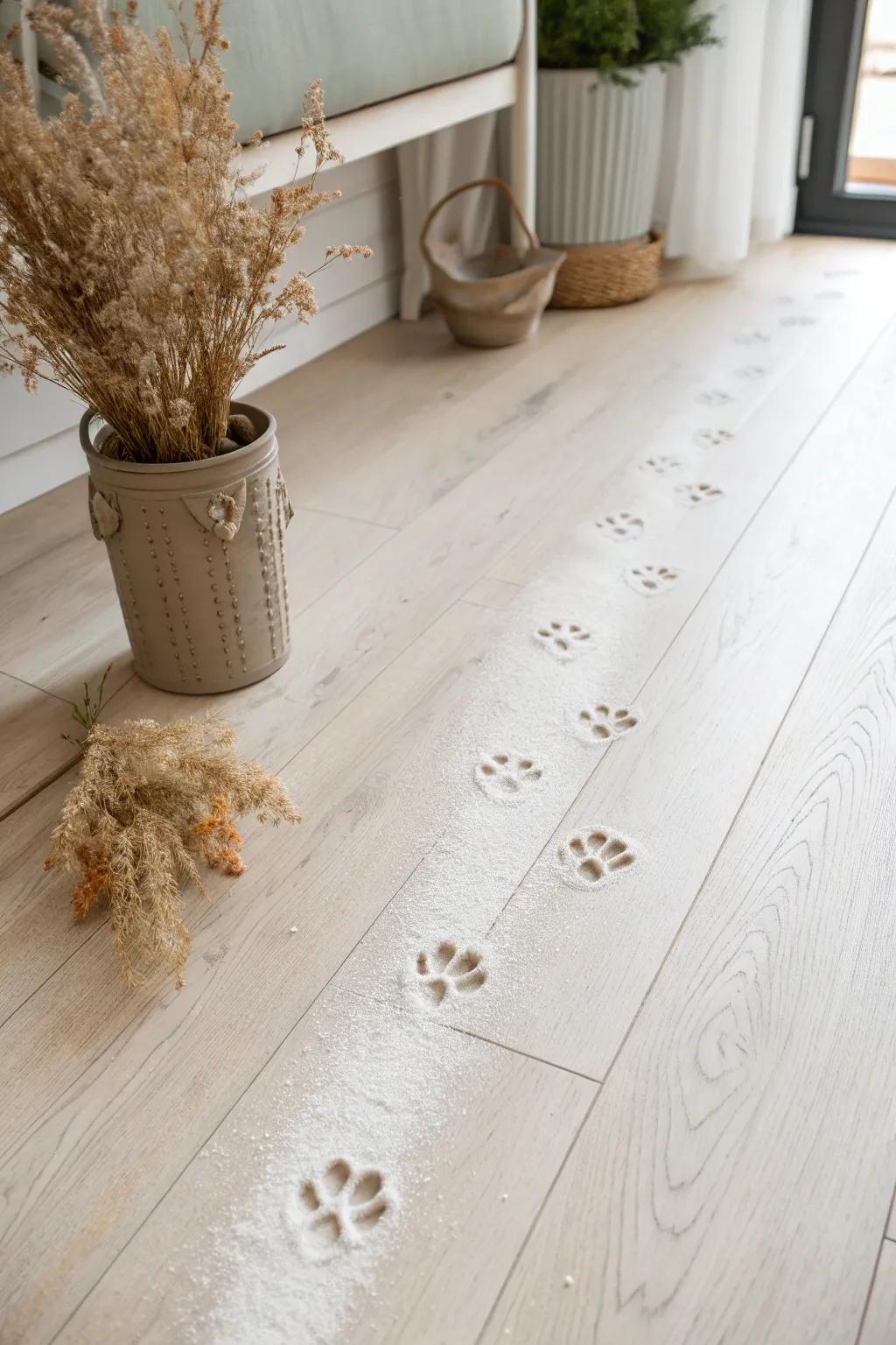 Follow the magical trail of Easter Bunny footprints to discover hidden treasures this Easter!