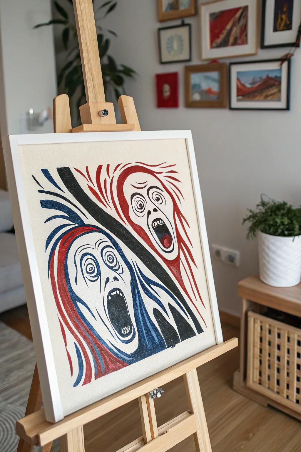 Unleash the power of emotion with abstract art that speaks volumes. #ScandinavianArt #BohoMinimalism