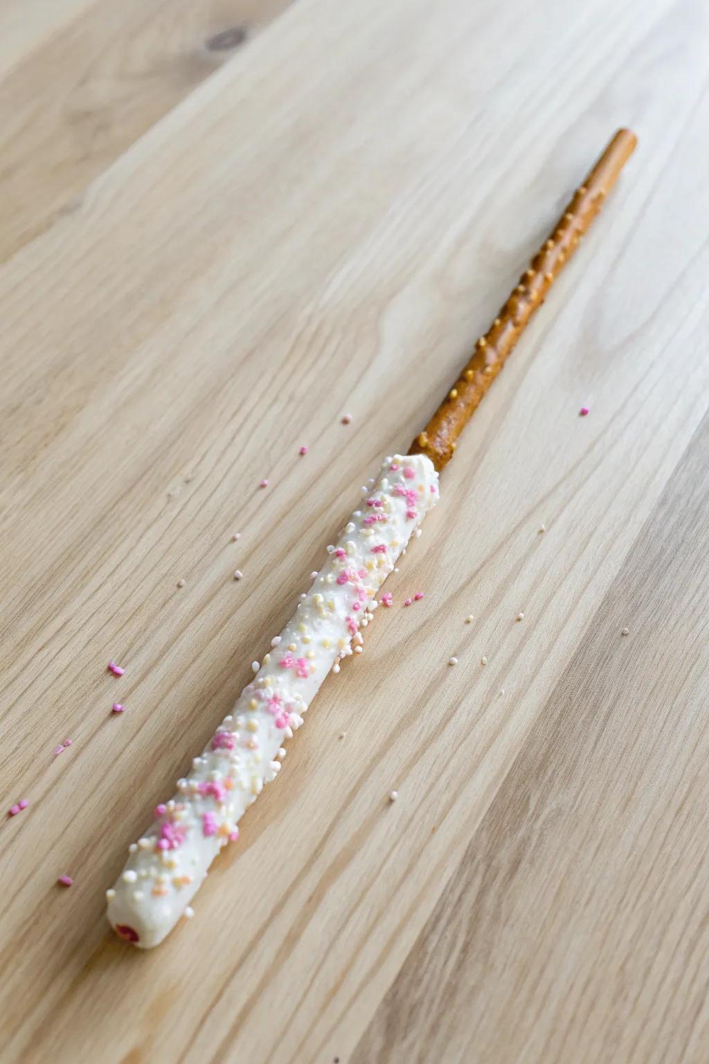 Magical bites: Create your own edible fairy wands for a whimsical touch at your next gathering!