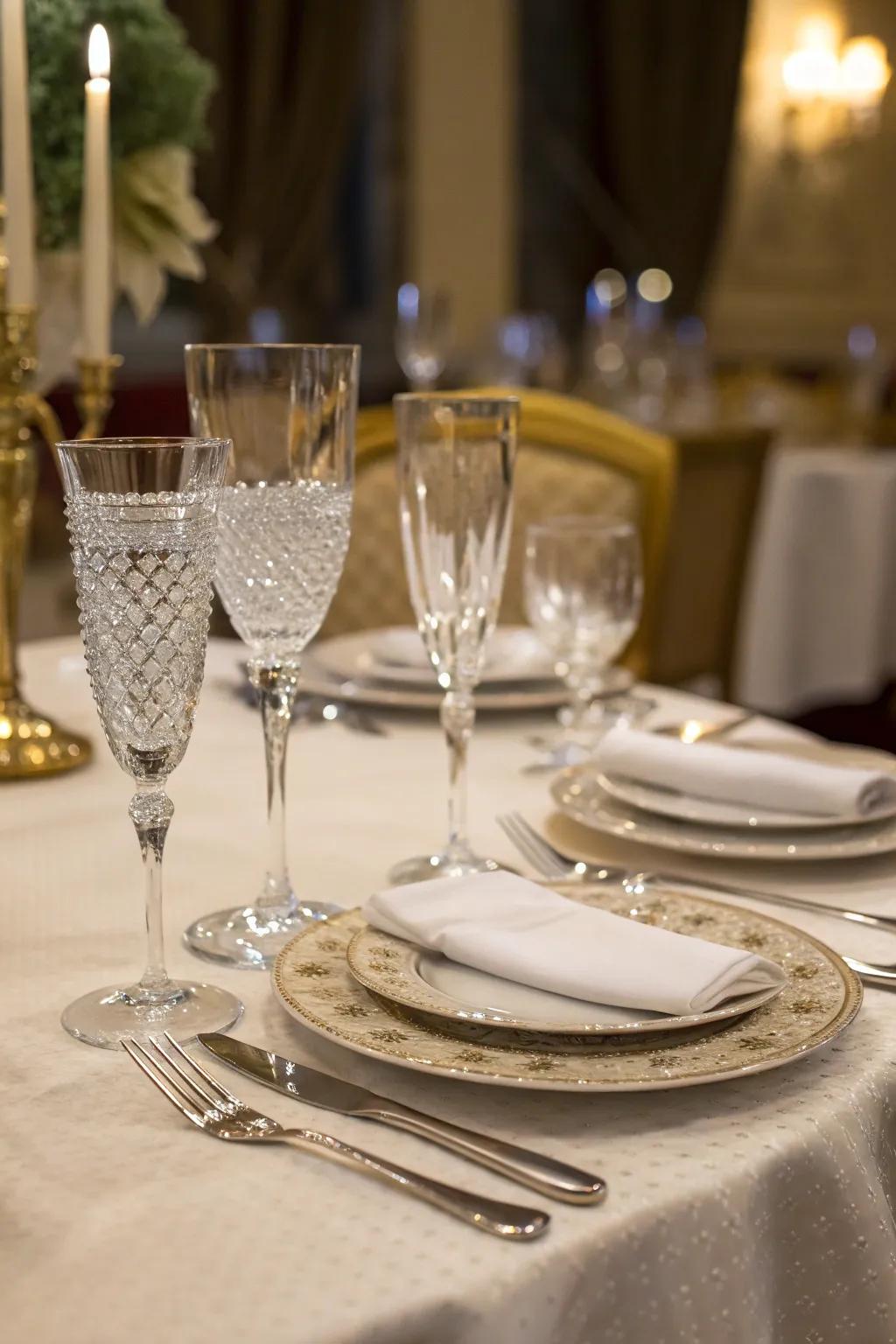 Crystal glassware enhances both the aesthetic and experience of dining.