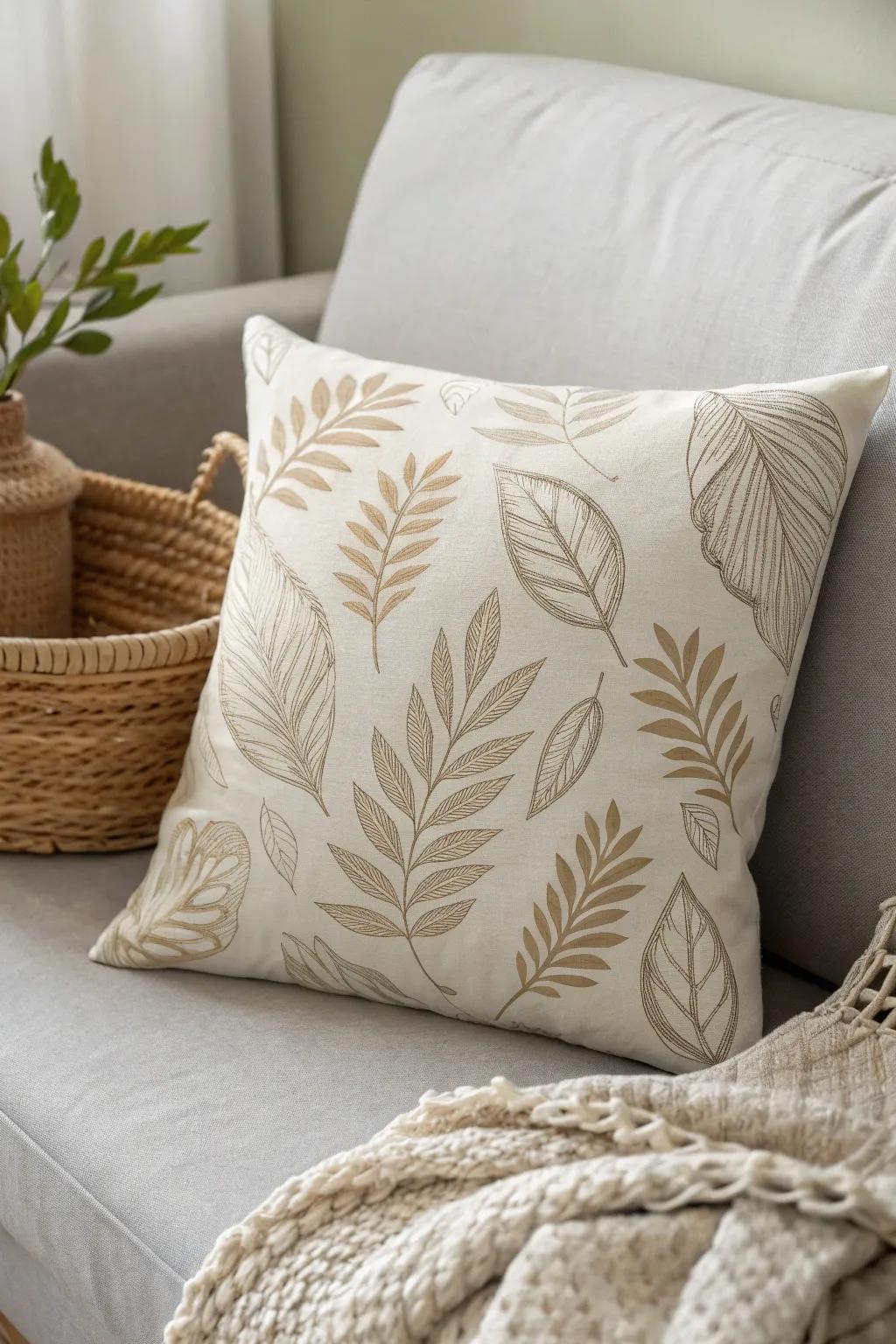 Elevate your space with handcrafted elegance: Discover the art of foam-printed pillows.