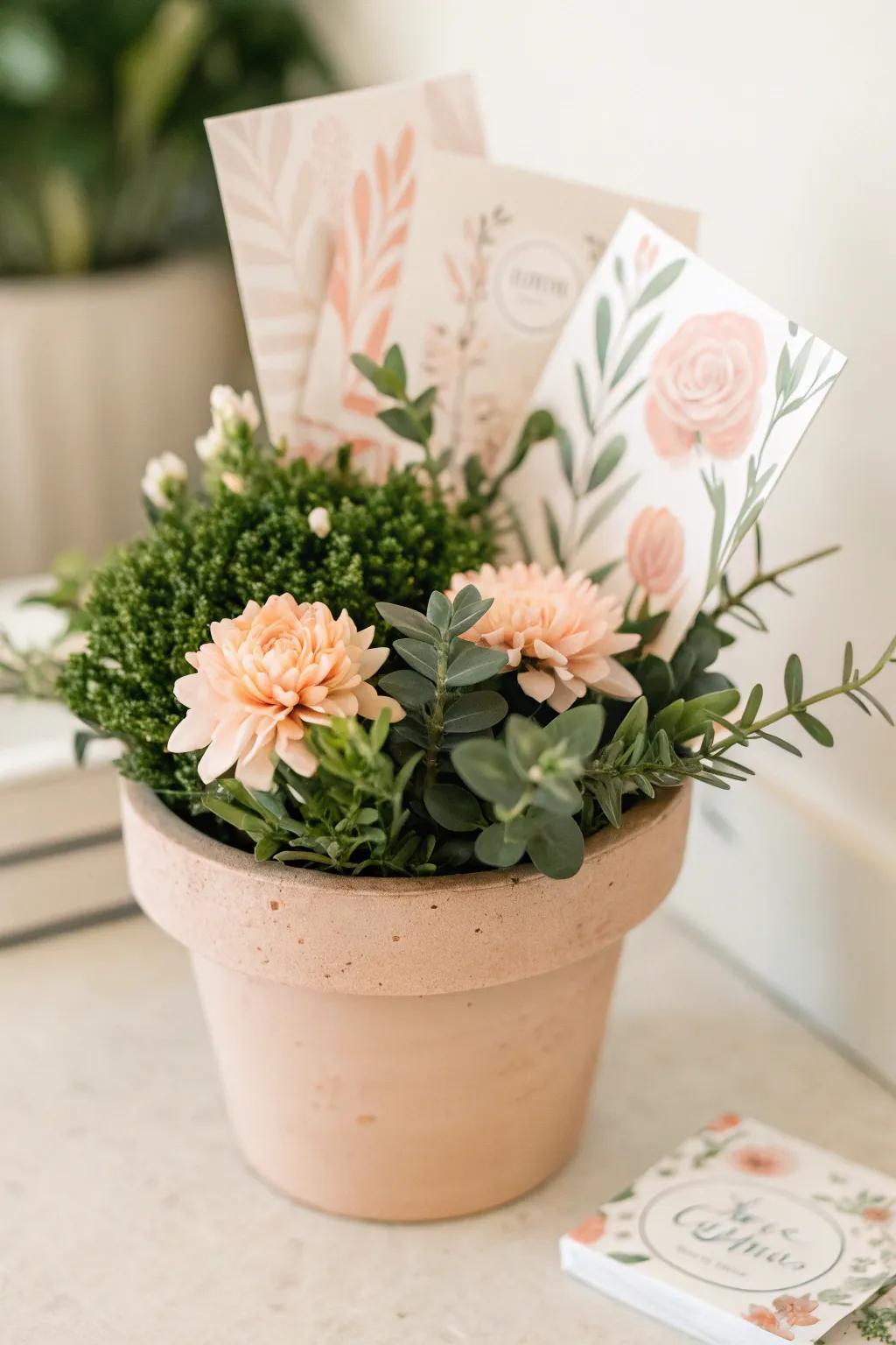 Bring the garden indoors with a charming Gift Card Bouquet - a perfect blend of Scandinavian simplicity and Boho flair.
