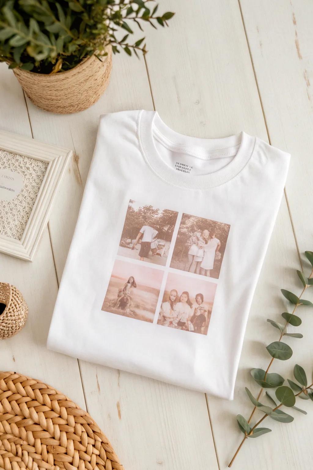 Cherish memories with a personalized graduation tee that blends minimalist aesthetics with heartfelt nostalgia.