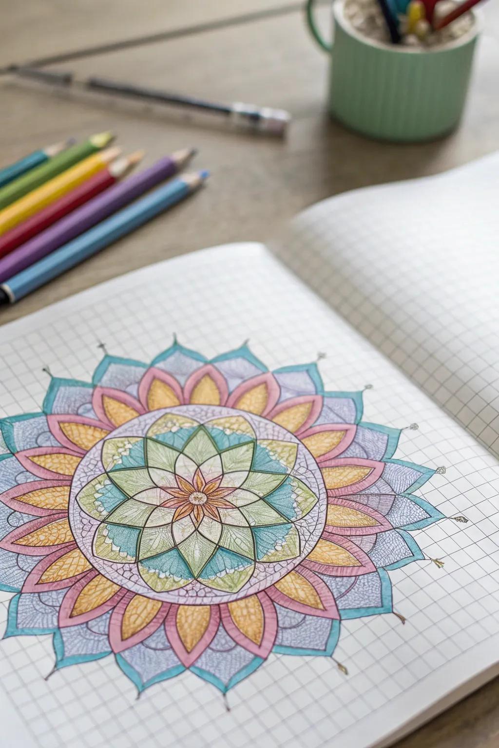 Unleash your creativity with vibrant kaleidoscope patterns that add a touch of whimsy and elegance to any space.