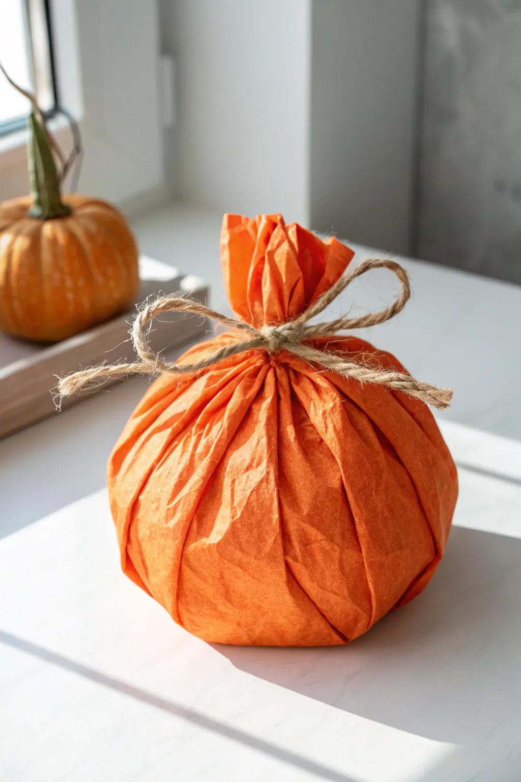 Delight in simplicity with these charming pumpkin pouches, perfect for adding a playful pop of color to your Halloween festivities.