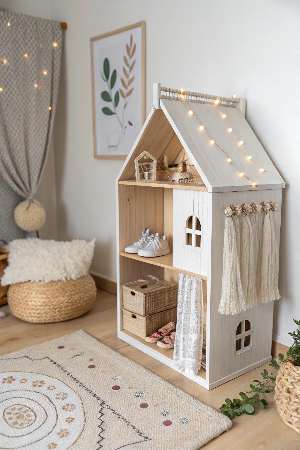 Transform everyday shoe boxes into a stunning, minimalist dollhouse masterpiece!