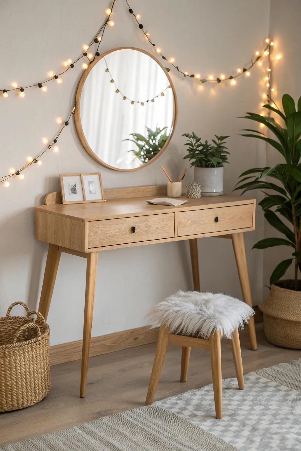 Illuminate your beauty space with a touch of magic. ✨ #ScandinavianStyle #VanityGoals