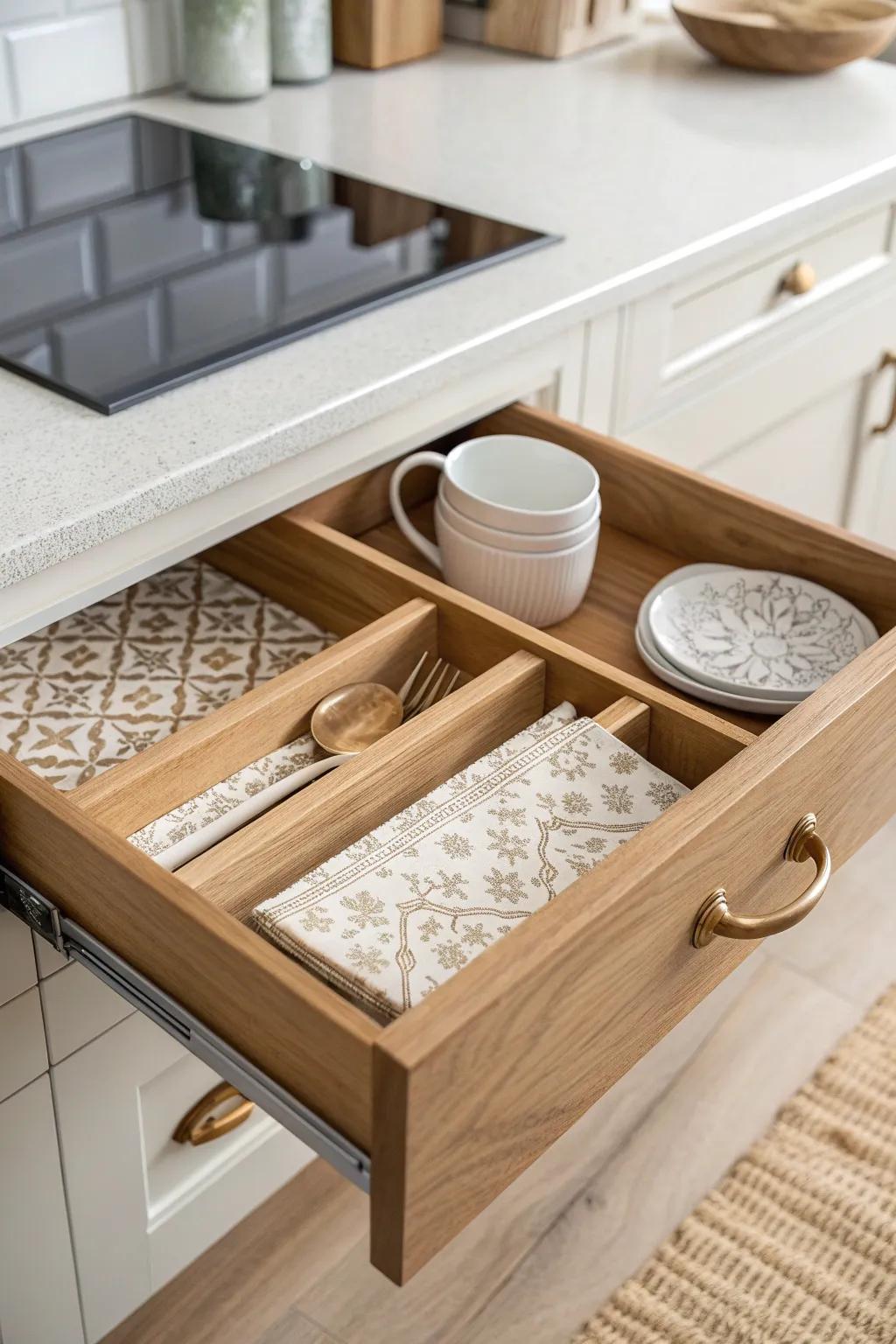 Unlock the secret to stylish organization with a touch of Scandinavian elegance inside your drawers.