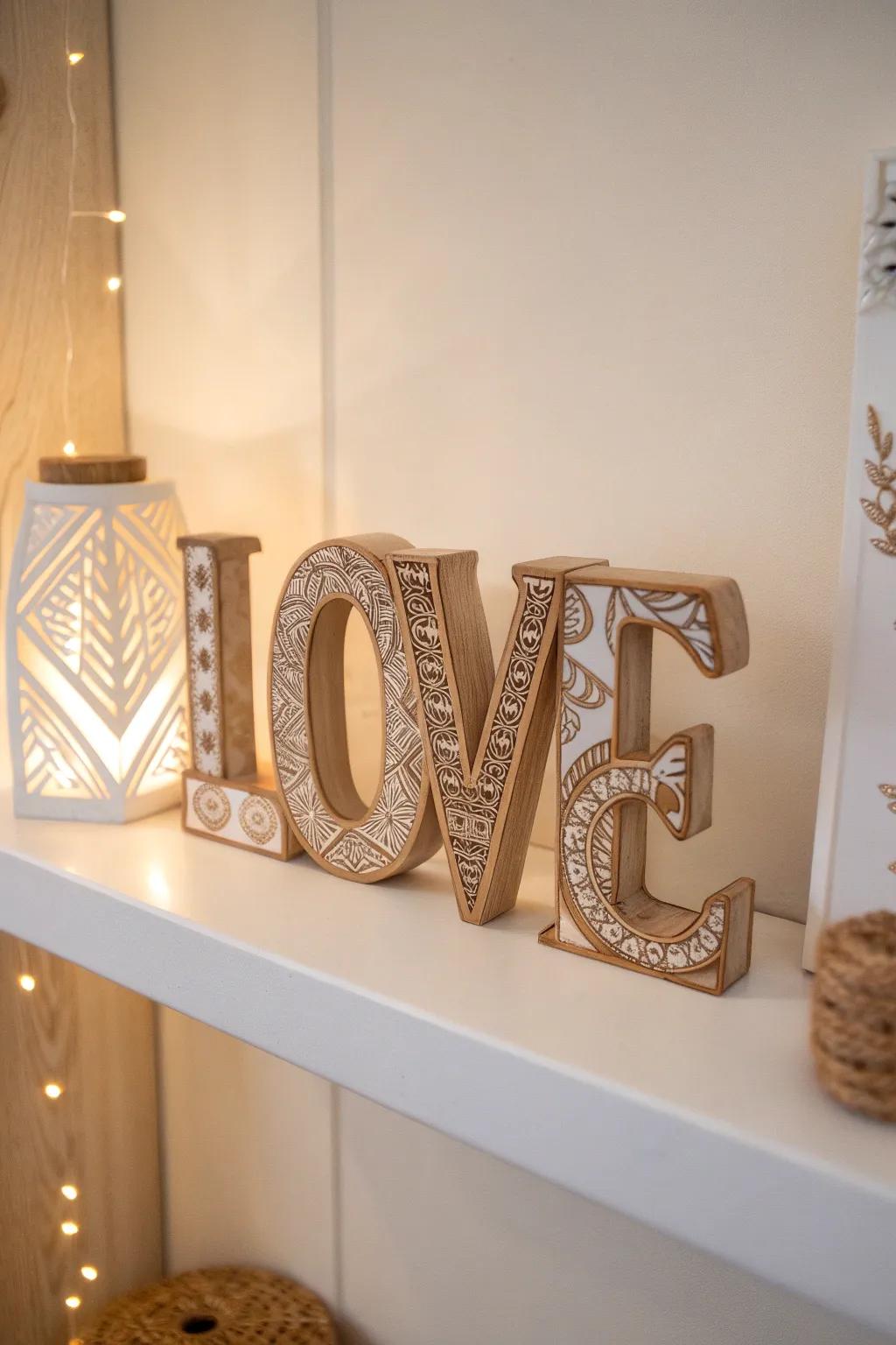 Add a touch of personalized elegance to your space with this laser-cut 'LOVE' photo display, where minimalist design meets heartfelt memories.