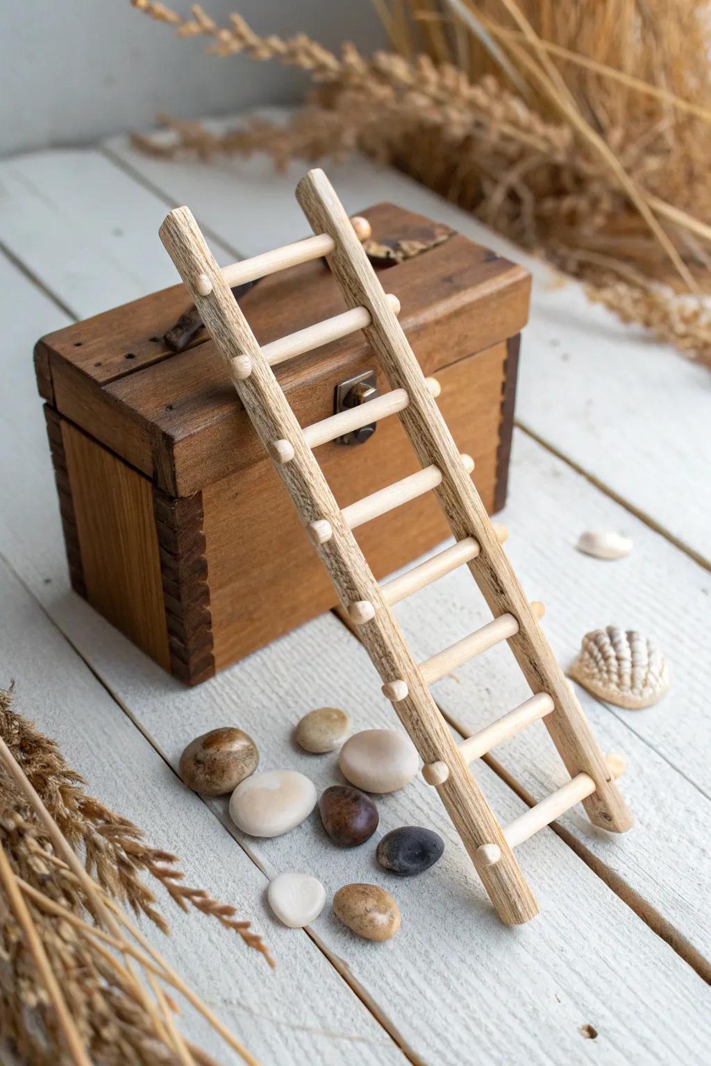 Step into a world of whimsy with this charming Ladder of Luck, perfect for sparking imagination and adventure!