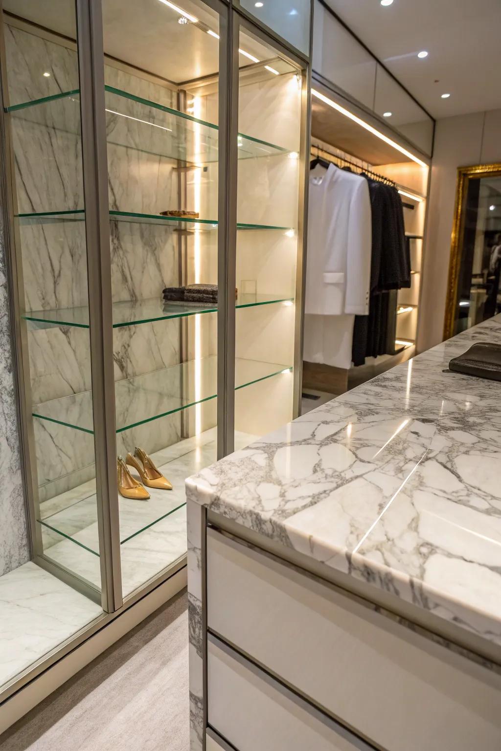 Premium materials set the tone for luxury.