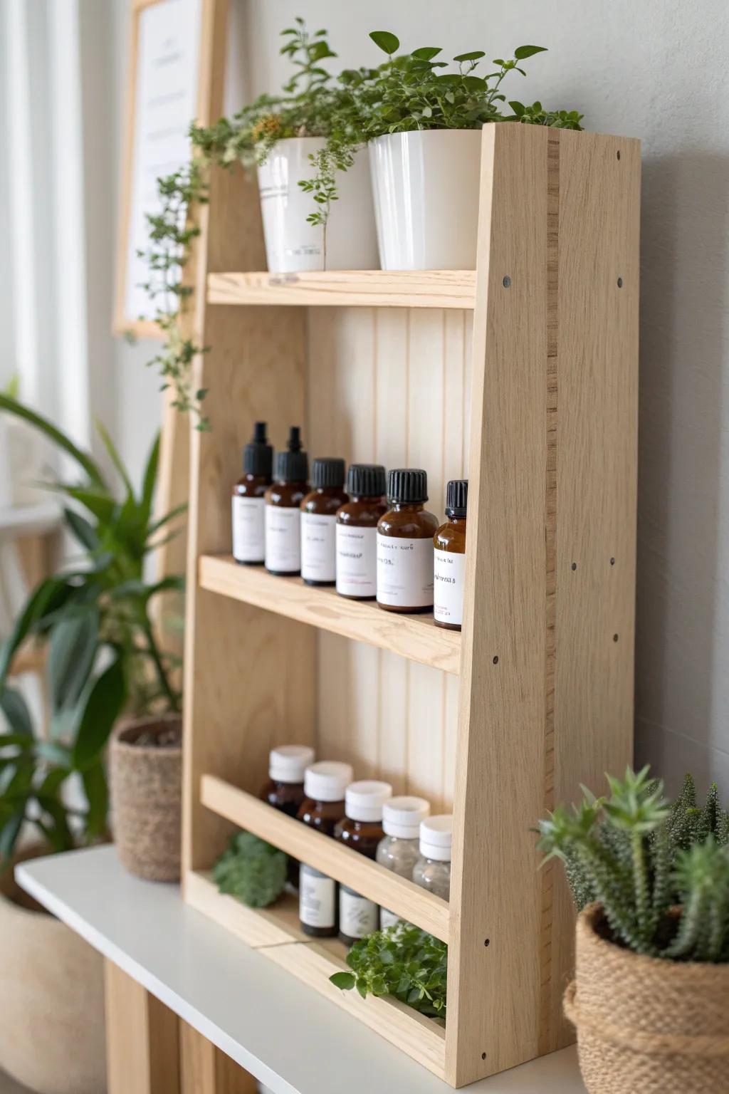 Elevate your storage game with elegant vertical shelving — where simplicity meets functionality.