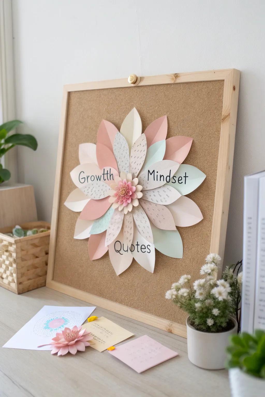 Bloom with positivity: Let your dreams blossom in this garden of growth mindset affirmations.