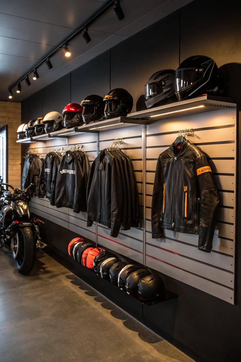 Revolutionize your ride with a slatwall system: where style meets organization for the modern biker.