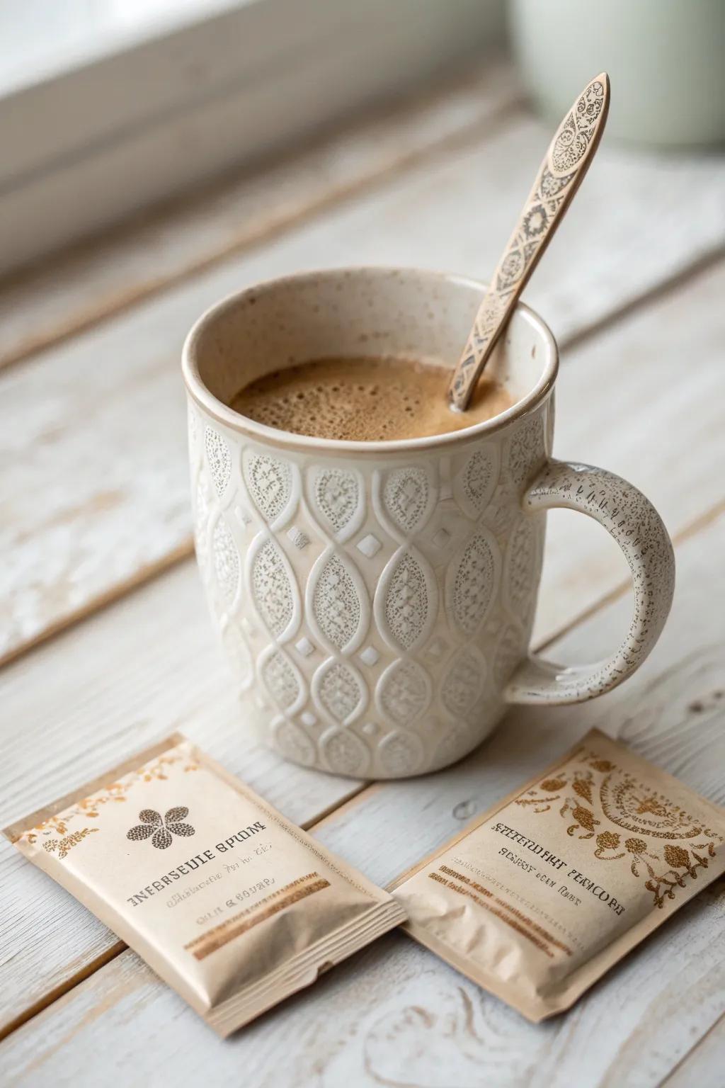 Start your day with elegance and simplicity: A perfect blend of Scandinavian minimalism and Boho charm.