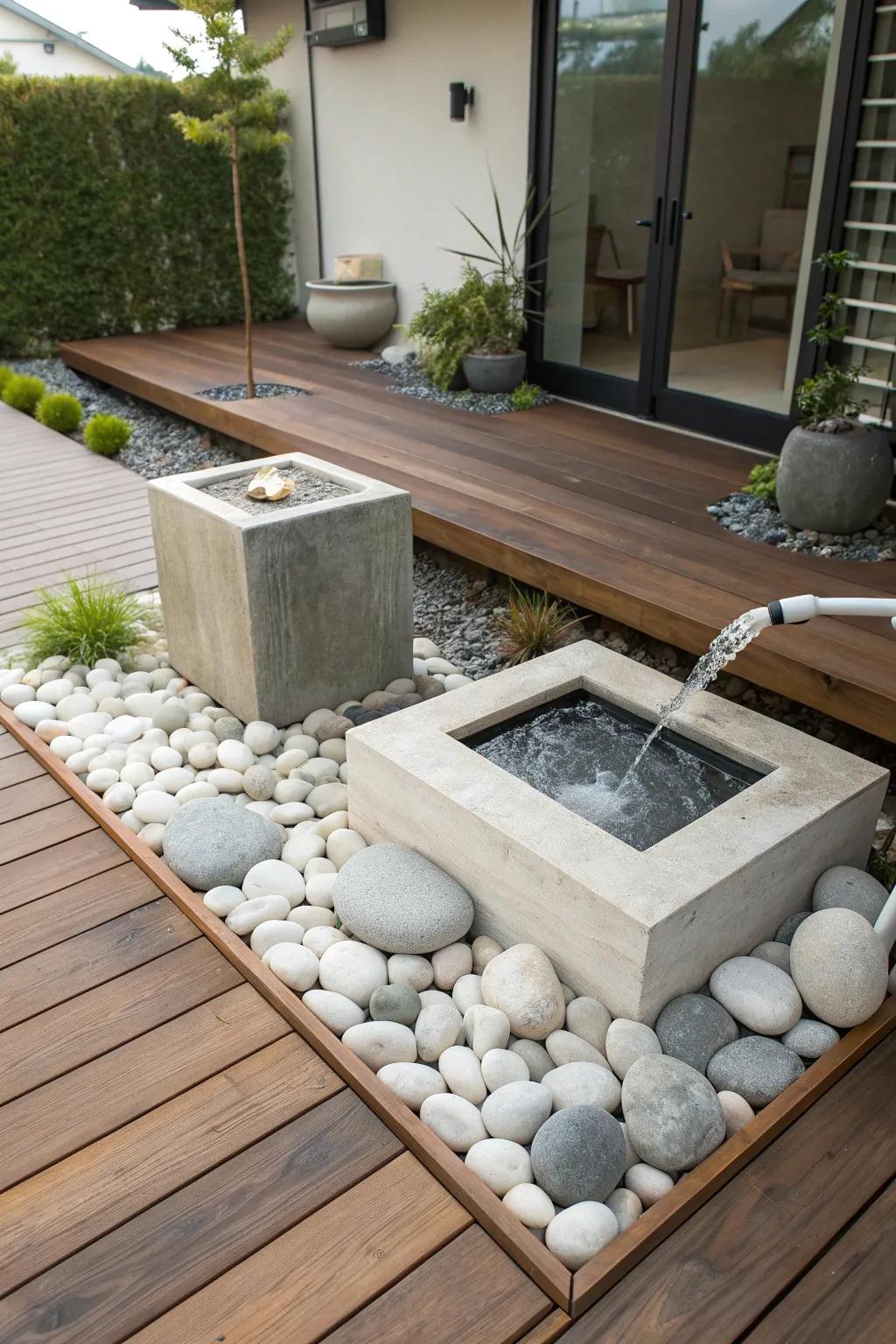 Find tranquility in your own backyard with a mini zen garden, a perfect blend of nature and craftsmanship.